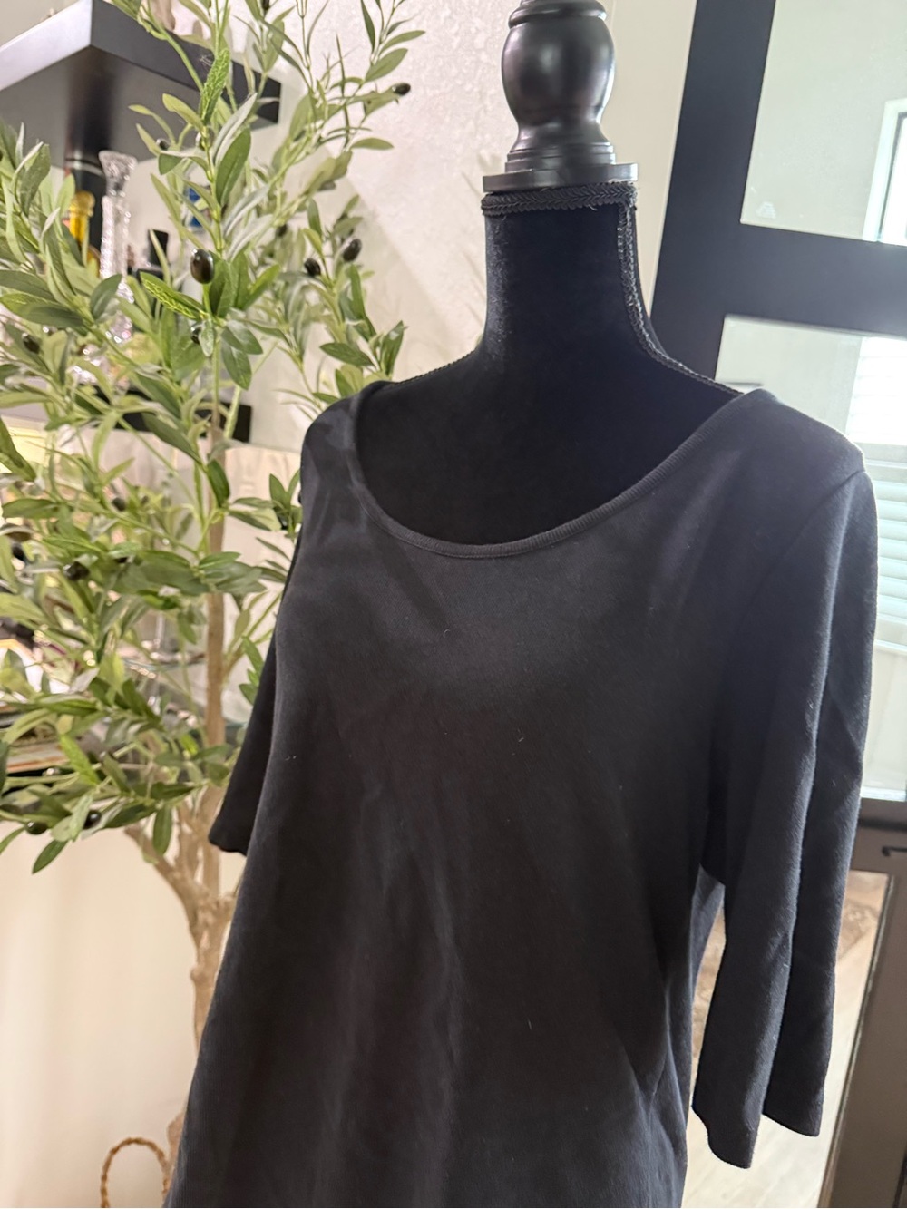 Soft Surroundings Black knit Top 1X